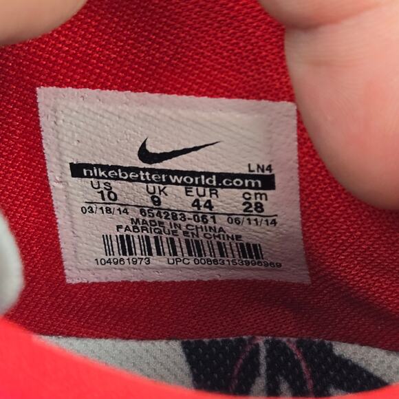 Nike Lunarlon TR1 LE Georgia Bulldogs UGA Gym Training Shoe Mens 10 654283-061 - Picture 14 of 14